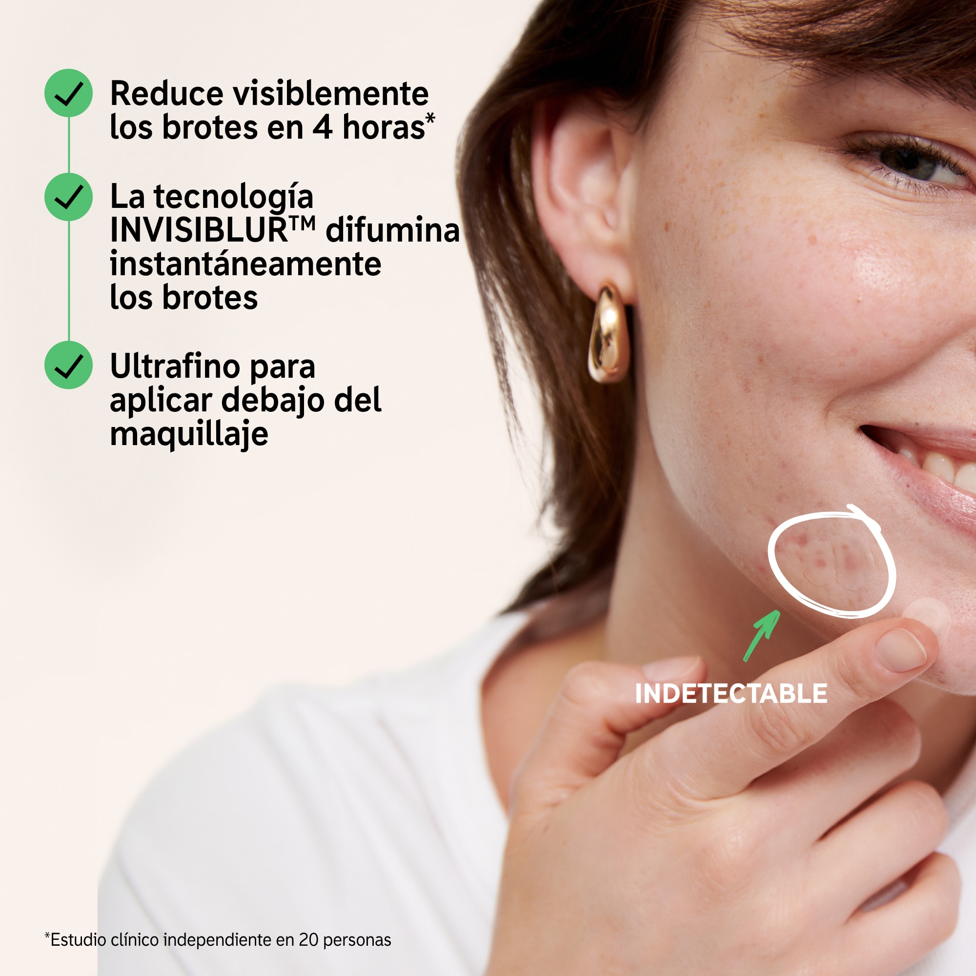HYDROCOLLOID INVISIBLE PIMPLE PATCHES (PARCHES INVISIBLES PARA ACNÉ)